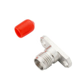 SMA Female 2 Hole 0.500'' DIA Flange Connector Accepts .009'' Pin Dia PR550S09F06